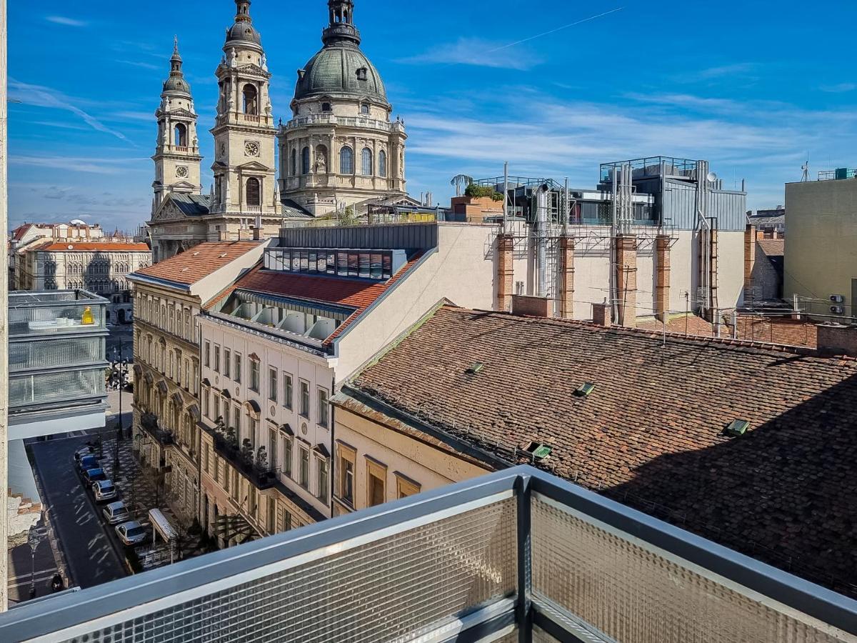 Basilika Panorama luxury one bedroom apartment with balcony Budapest Bagian luar foto