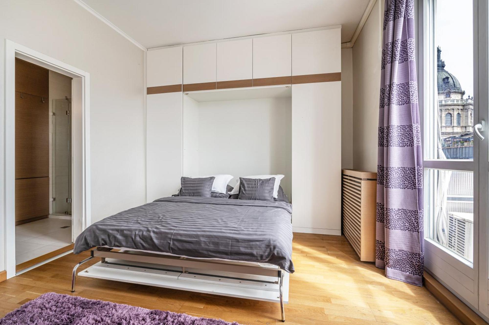 Basilika Panorama luxury one bedroom apartment with balcony Budapest Bagian luar foto